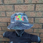 PaRtY CaNnOn - (Glow in the Dark) Logo - GREEN CAMO BUCKET HAT