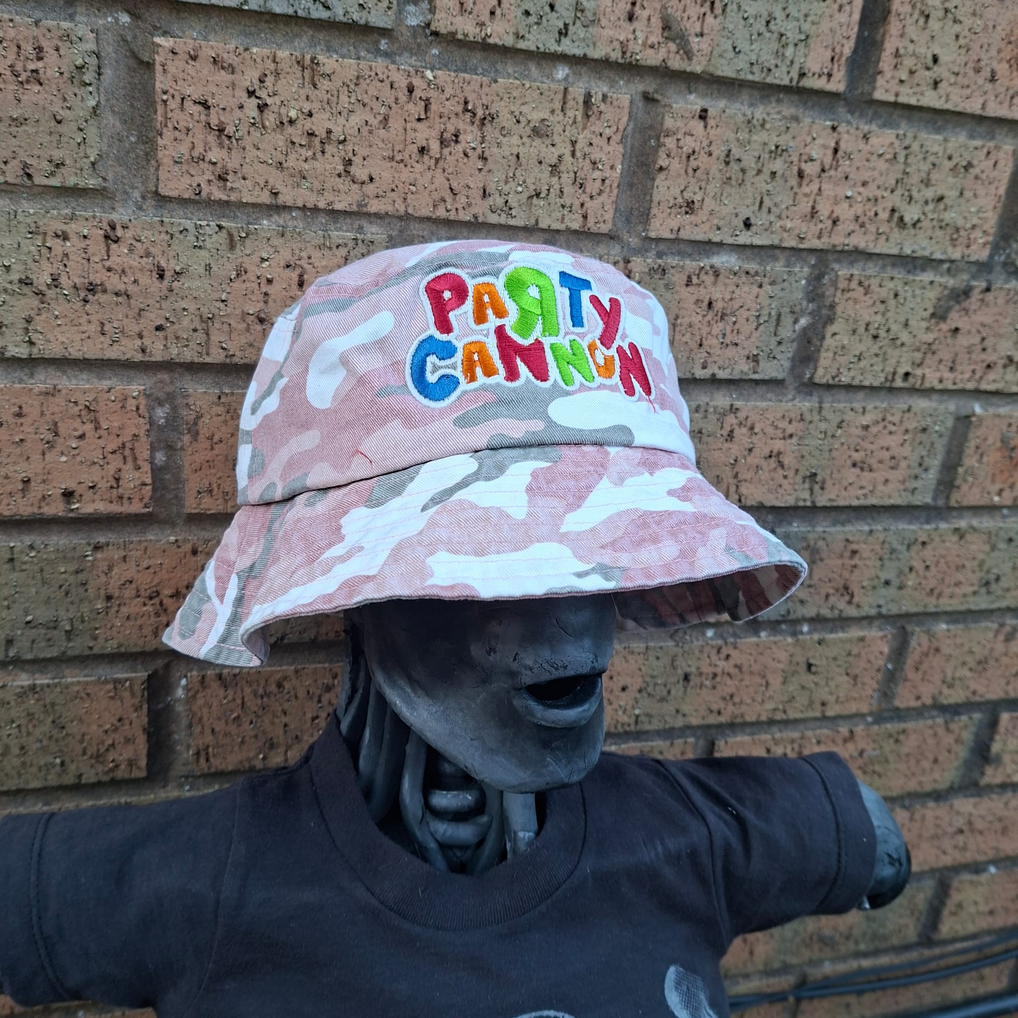 PaRtY CaNnOn - (Glow in the Dark) Logo - PINK CAMO BUCKET HAT