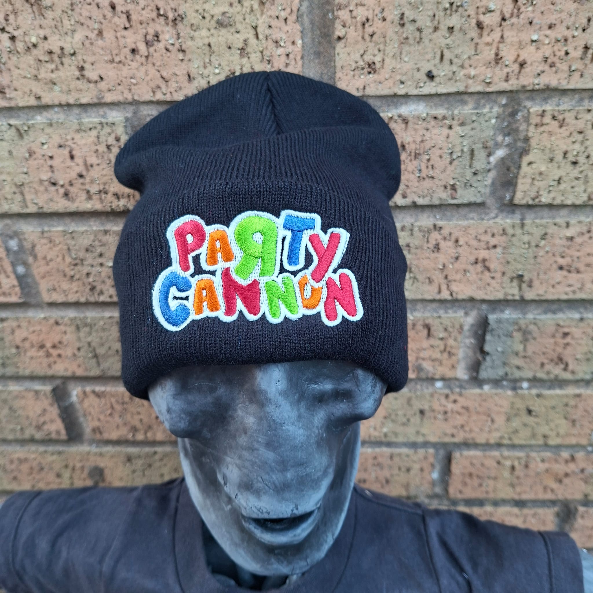 PaRtY CaNnOn - (Glow in the Dark) Logo - (Black) Beanie
