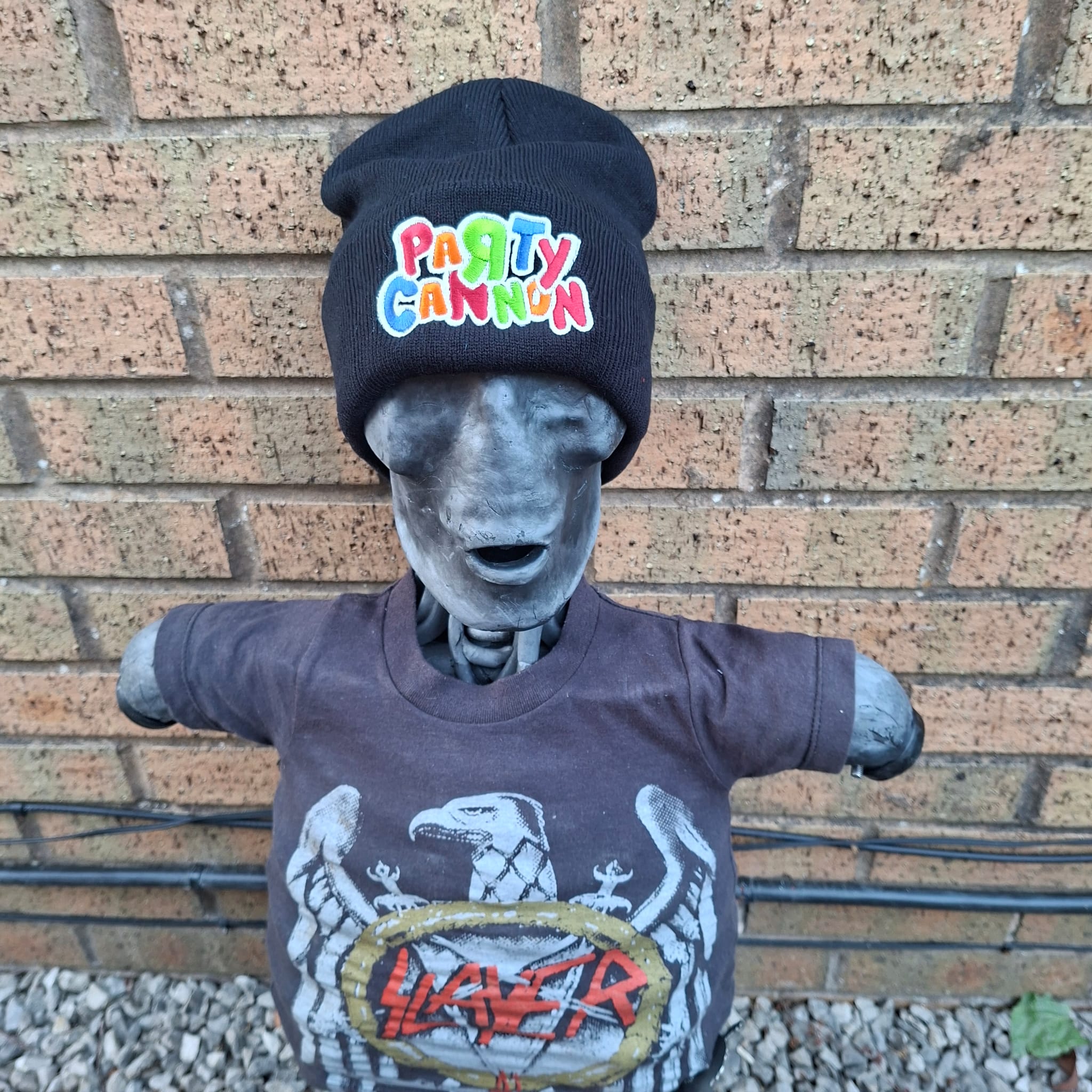 PaRtY CaNnOn - (Glow in the Dark) Logo - (Black) Beanie