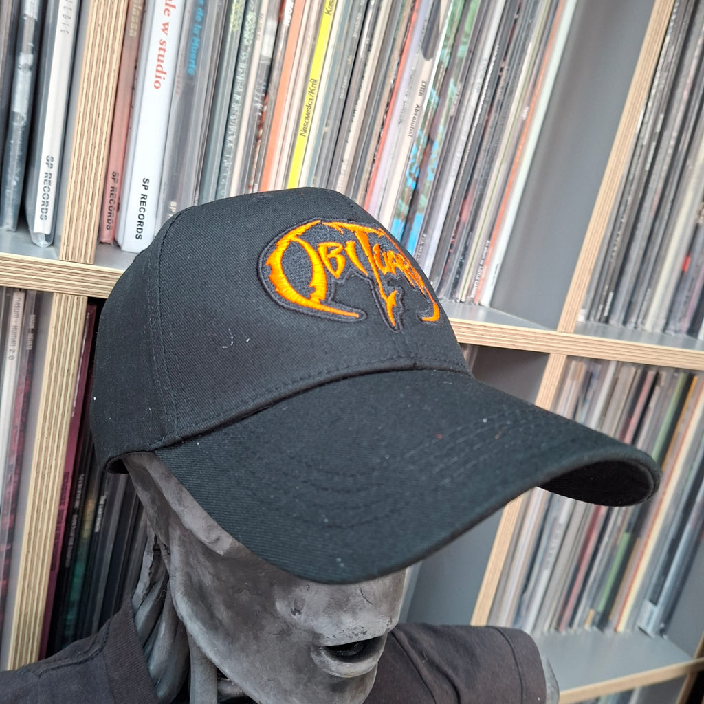 OBITUARY - (Orange) Logo - BASEBALL CAP