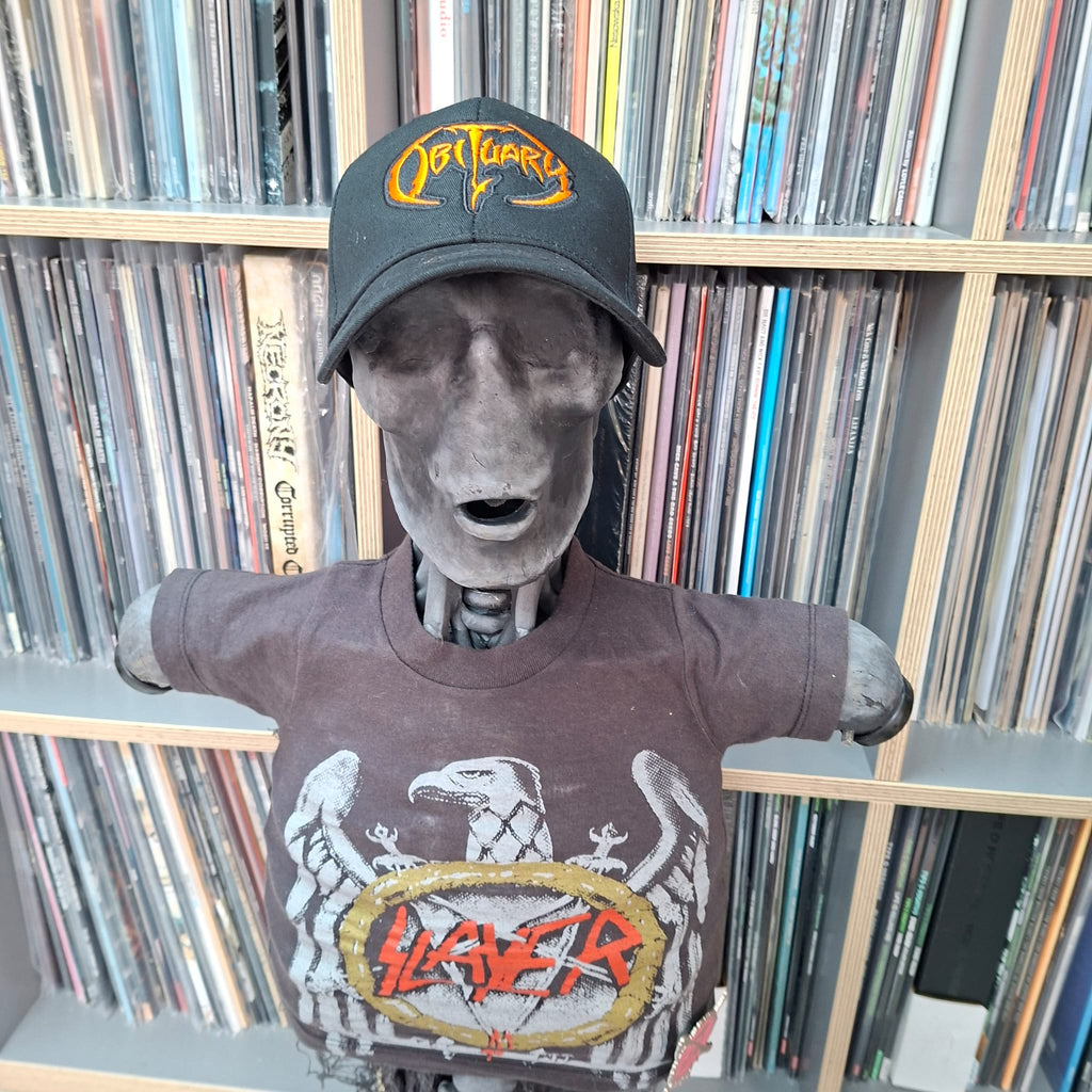 OBITUARY - (Orange) Logo - TRUCKER CAP