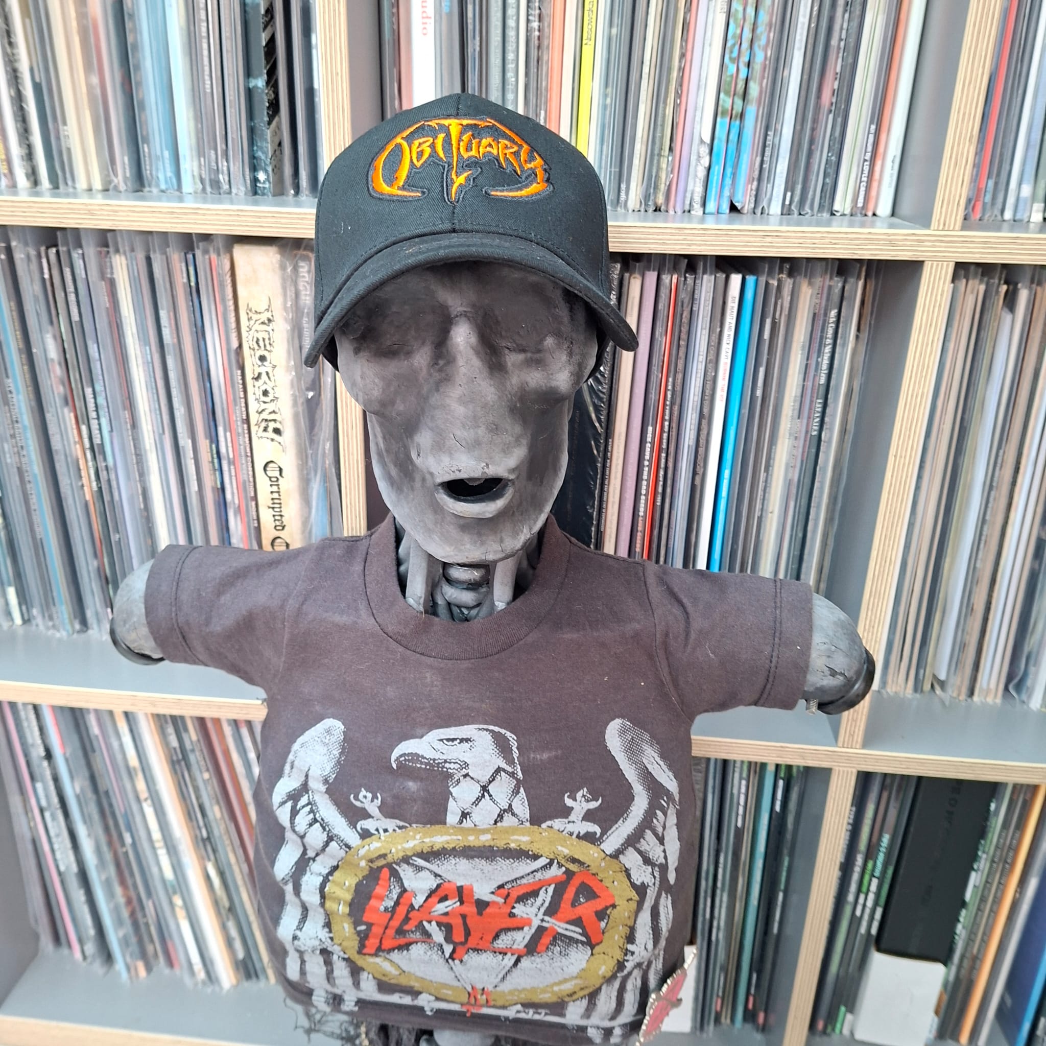 OBITUARY - (Orange) Logo - TRUCKER CAP