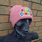 PaRtY CaNnOn - (Glow in the Dark) Logo - (Pink) Beanie
