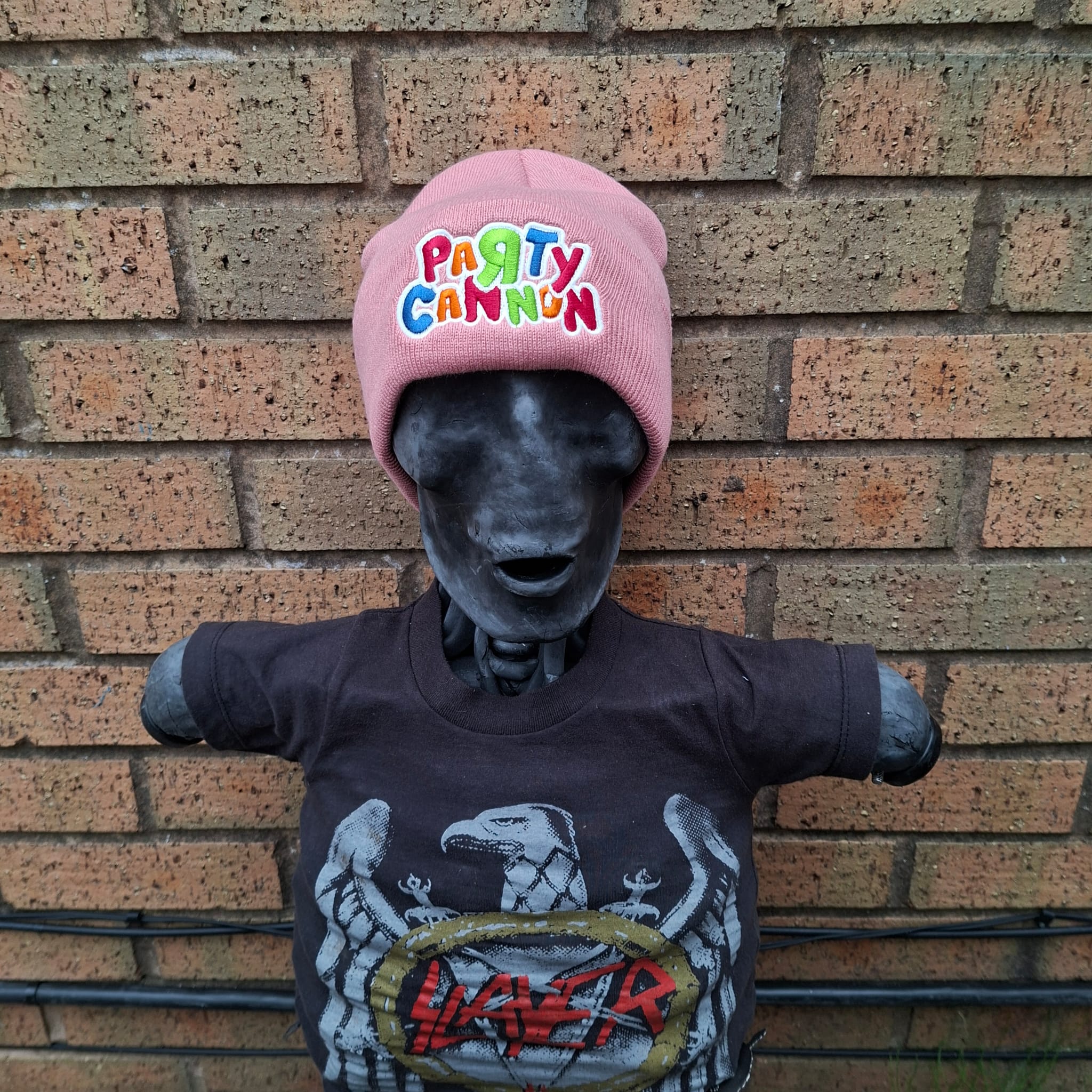 PaRtY CaNnOn - (Glow in the Dark) Logo - (Pink) Beanie