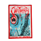 OBITUARY - Cause Of Death - Woven Patch