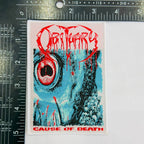 OBITUARY - Cause Of Death - Woven Patch