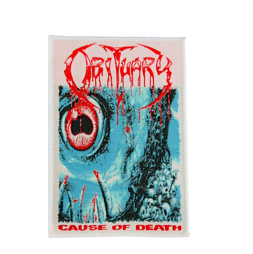 OBITUARY - Cause Of Death - Woven Patch