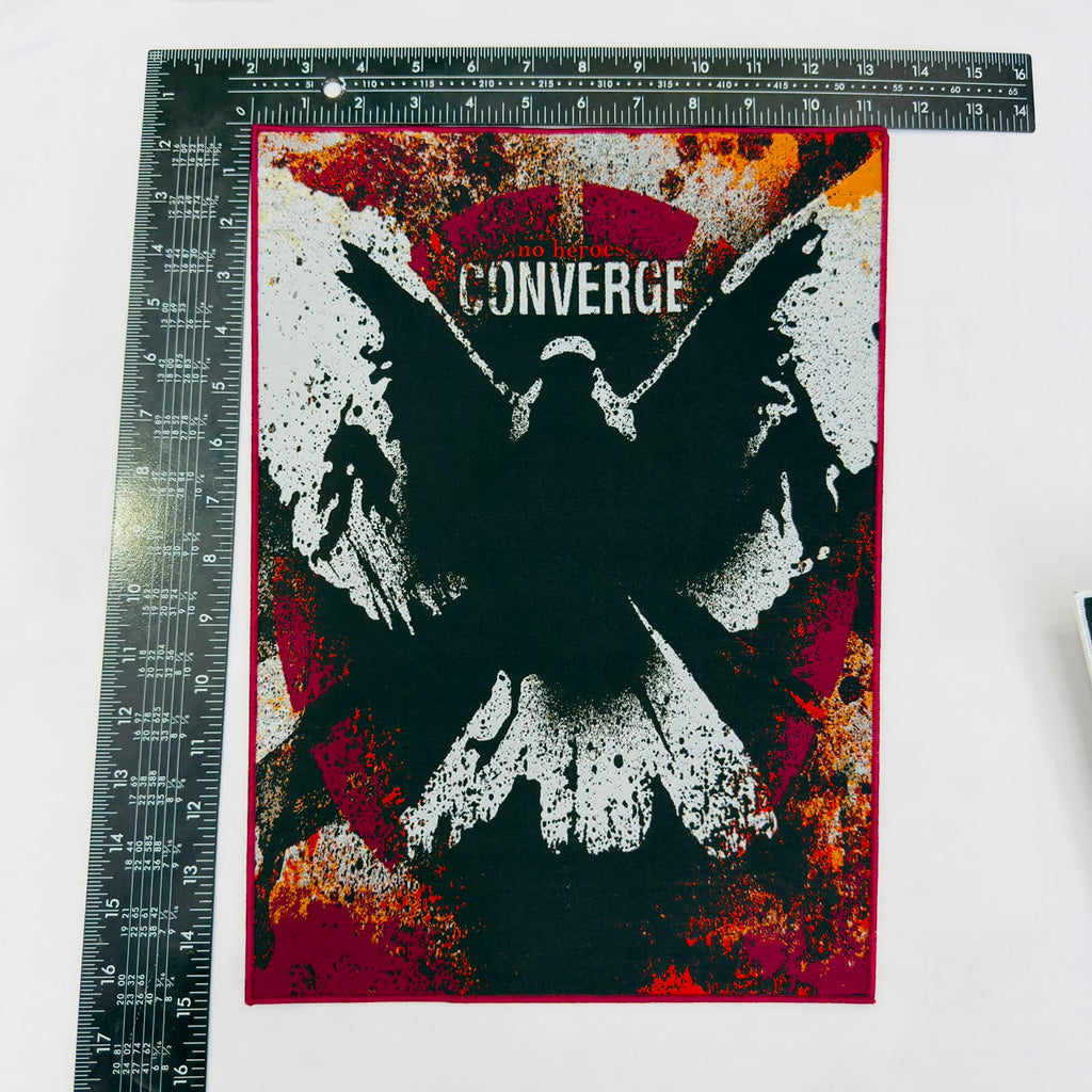 CONVERGE - No Heroes - Woven Backpatch
