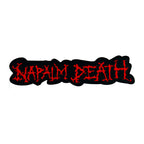 NAPALM DEATH - (Red) Logo - Oversized Woven Patch
