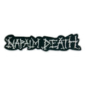 NAPALM DEATH - (White) Logo - Oversized Woven Patch