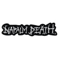NAPALM DEATH - (White) Logo - Oversized Woven Patch