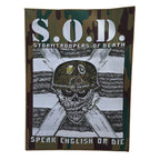 S.O.D.: Stormtroopers Of Death - Speak English Or Die - Woven Backpatch