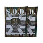 S.O.D.: Stormtroopers Of Death - Speak English Or Die - Woven Backpatch