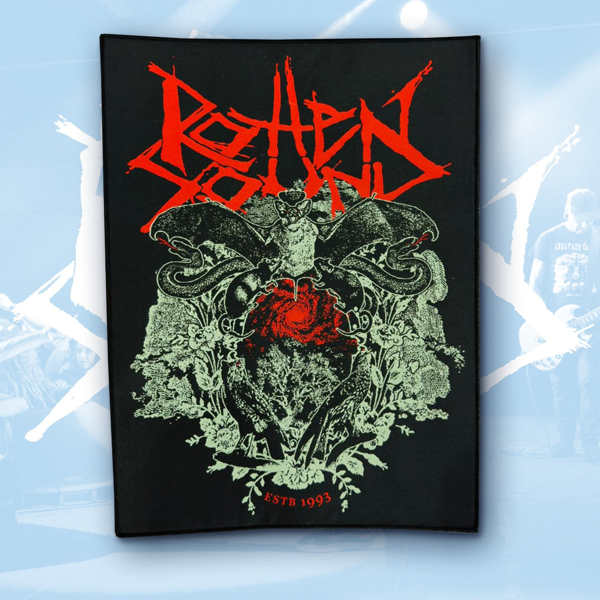 ROTTEN SOUND - Estb. 1993 - Woven Backpatch