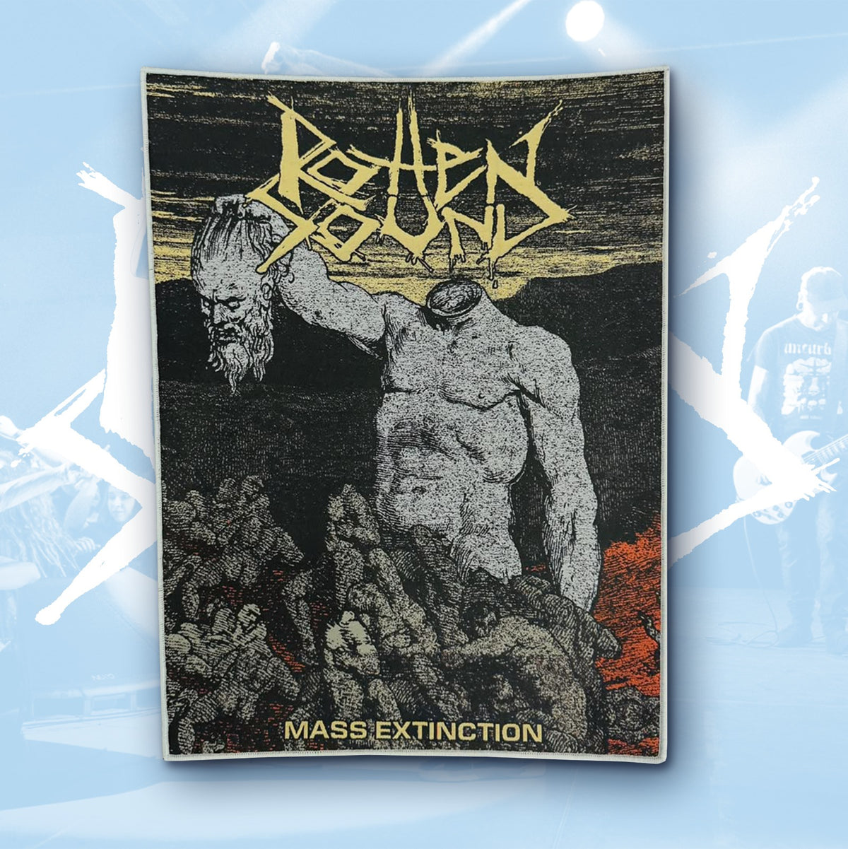 ROTTEN SOUND - Mass Extinction - Woven Backpatch