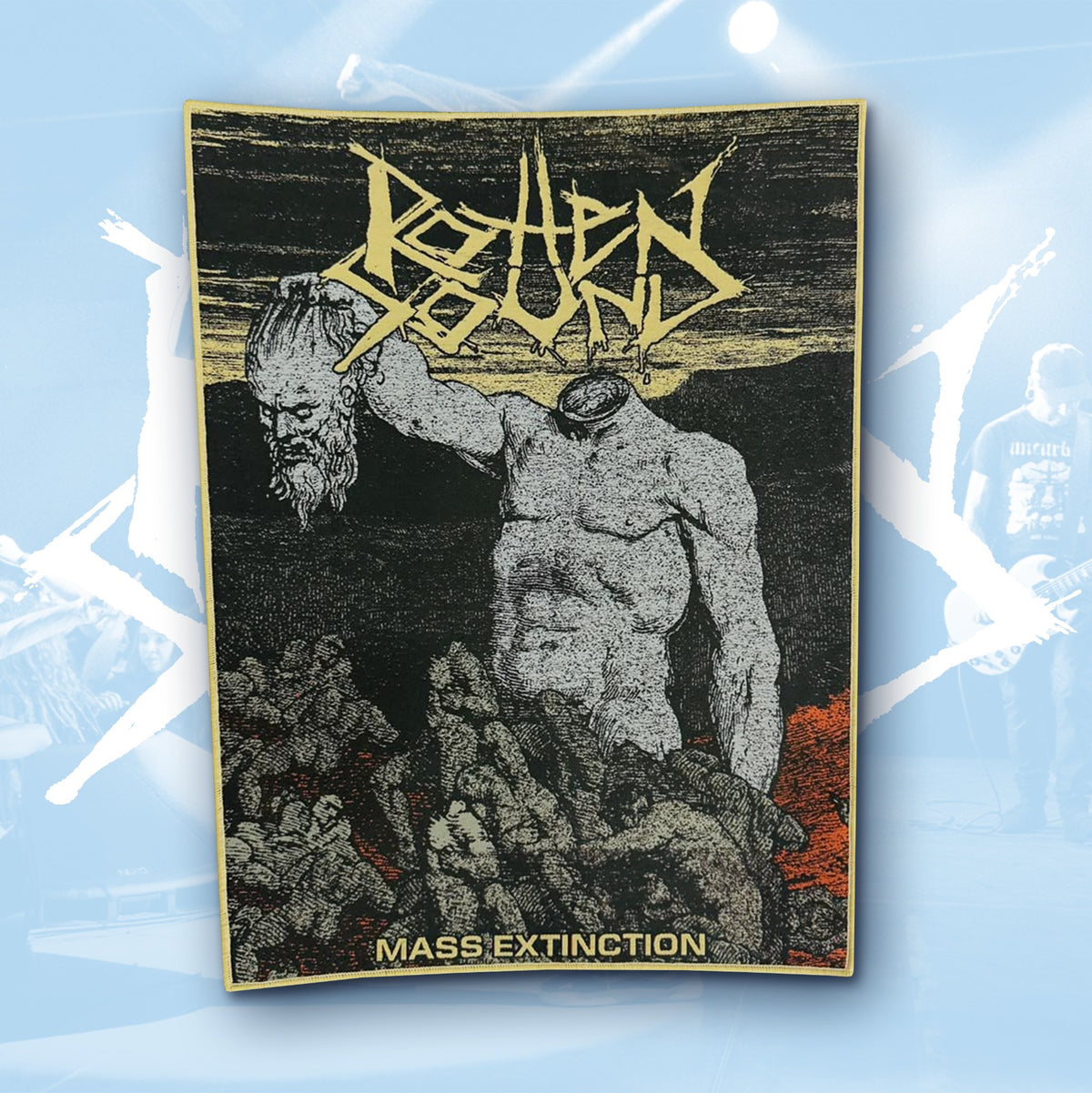 ROTTEN SOUND - Mass Extinction - Woven Backpatch