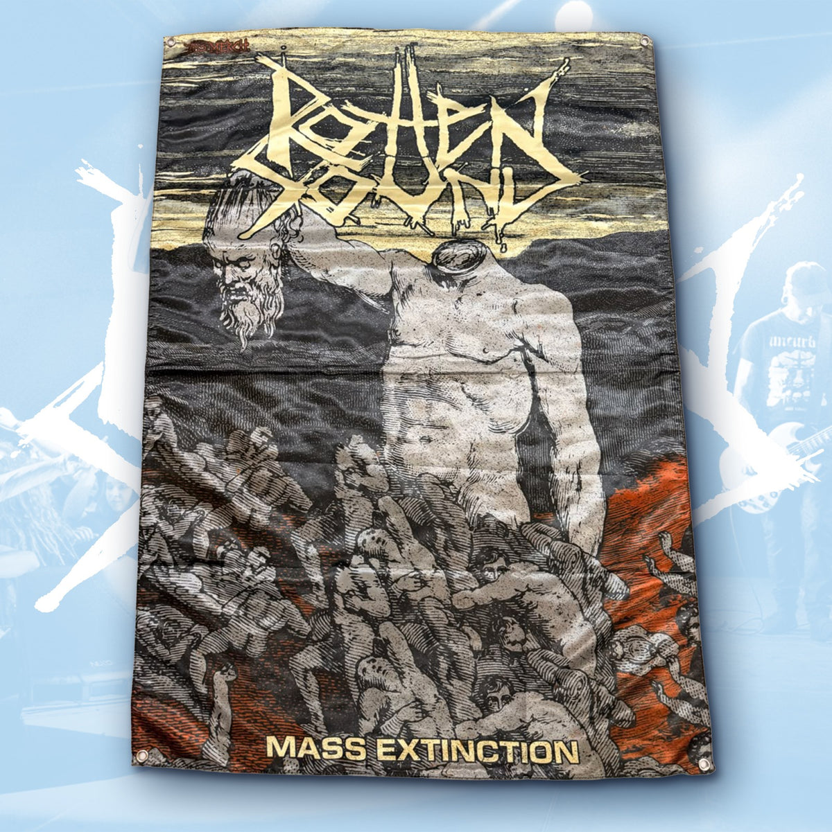 ROTTEN SOUND - Mass Extinction - Wall Flag / Textile Poster
