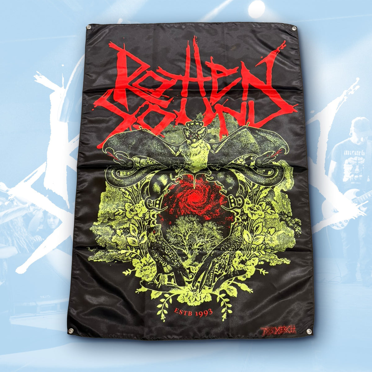 ROTTEN SOUND - Estb. 1993 - Wall Flag / Textile Poster
