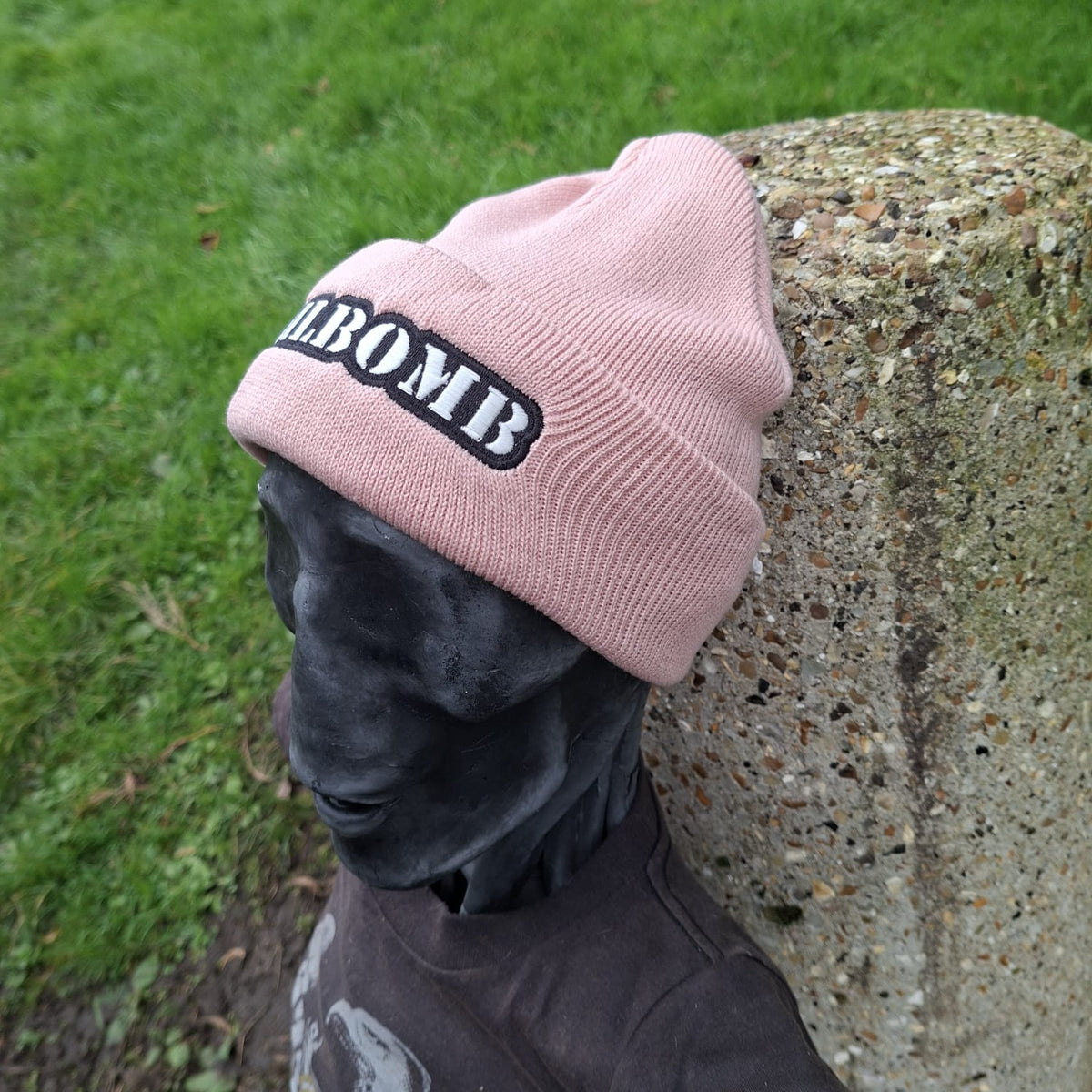 NAILBOMB - (Glow in the Dark) Logo (Pink) Beanie