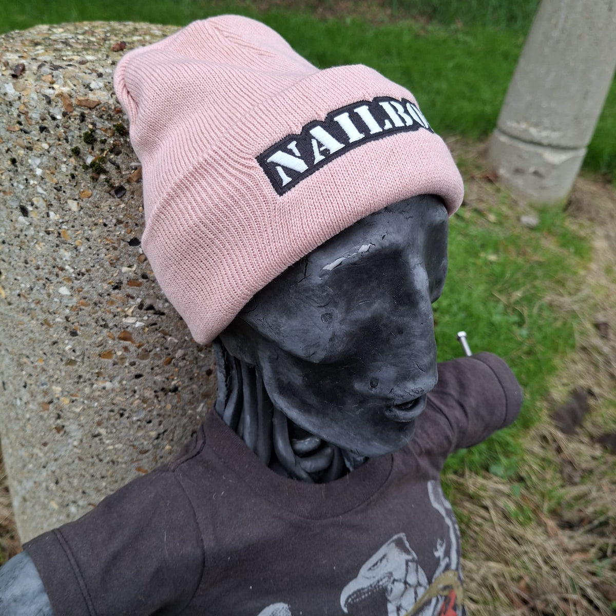 NAILBOMB - (Glow in the Dark) Logo (Pink) Beanie