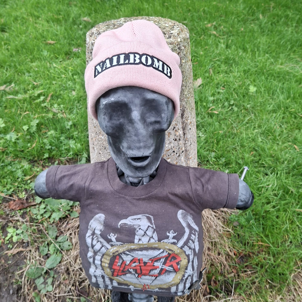 NAILBOMB - (Glow in the Dark) Logo (Pink) Beanie