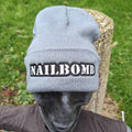 NAILBOMB - (Glow in the Dark) Logo (Grey) Beanie