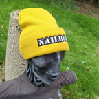 NAILBOMB - (Glow in the Dark) Logo (Mustard Yellow) Beanie