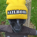 NAILBOMB - (Glow in the Dark) Logo (Mustard Yellow) Beanie