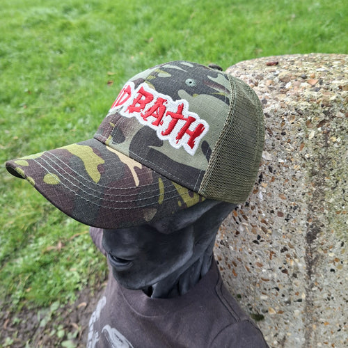 ACID BATH - (Glow in the Dark) Logo CAMO TRUCKER CAP