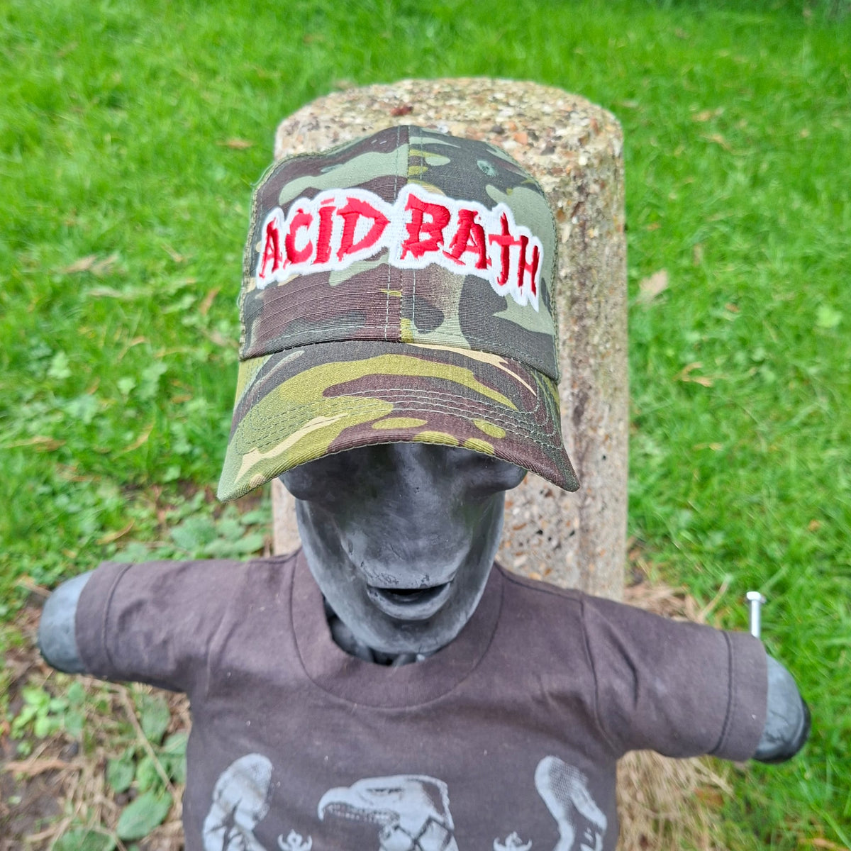 ACID BATH - (Glow in the Dark) Logo CAMO TRUCKER CAP