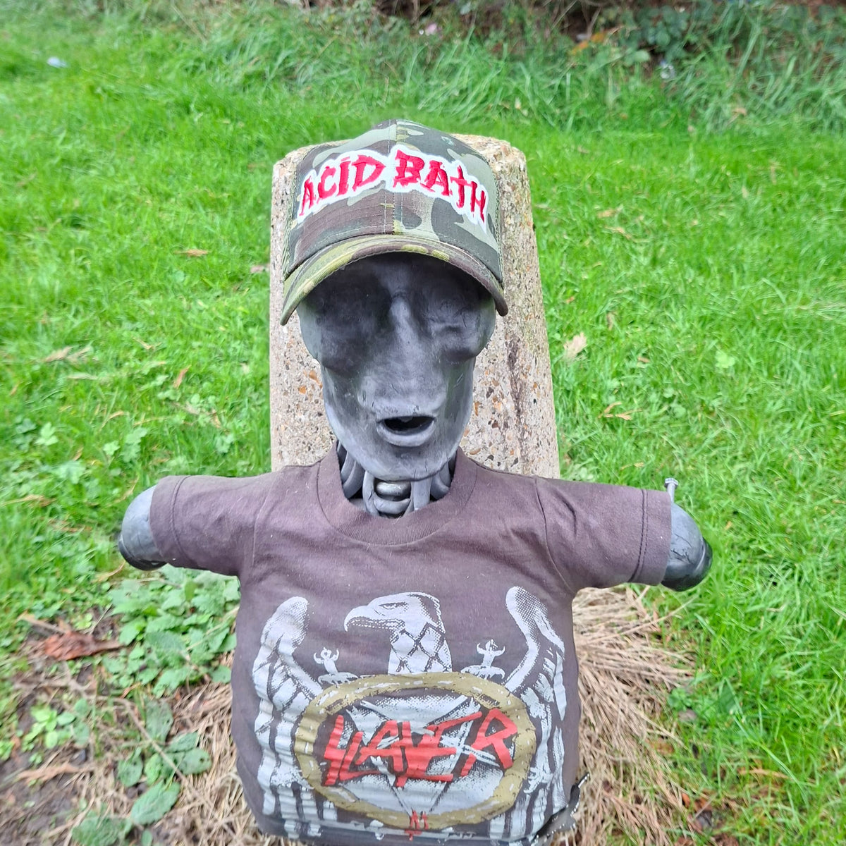 ACID BATH - (Glow in the Dark) Logo CAMO TRUCKER CAP