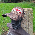 ACID BATH  - (Glow in the Dark) Logo LEAF CAMO BASEBALL CAP