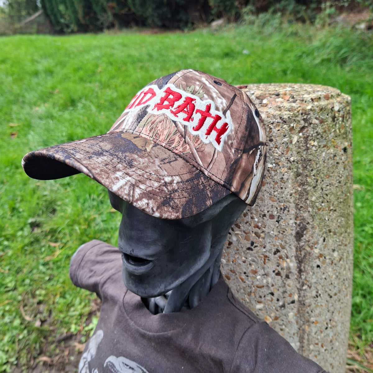 ACID BATH  - (Glow in the Dark) Logo LEAF CAMO BASEBALL CAP