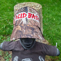 ACID BATH  - (Glow in the Dark) Logo LEAF CAMO BASEBALL CAP