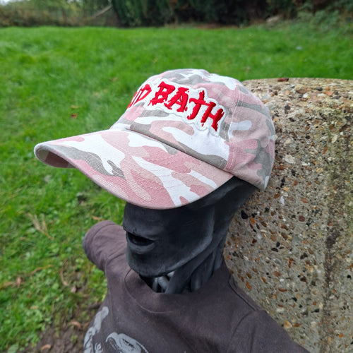 ACID BATH - (Glow in the Dark) Logo - PINK CAMO DAD CAP