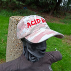 ACID BATH - (Glow in the Dark) Logo - PINK CAMO DAD CAP