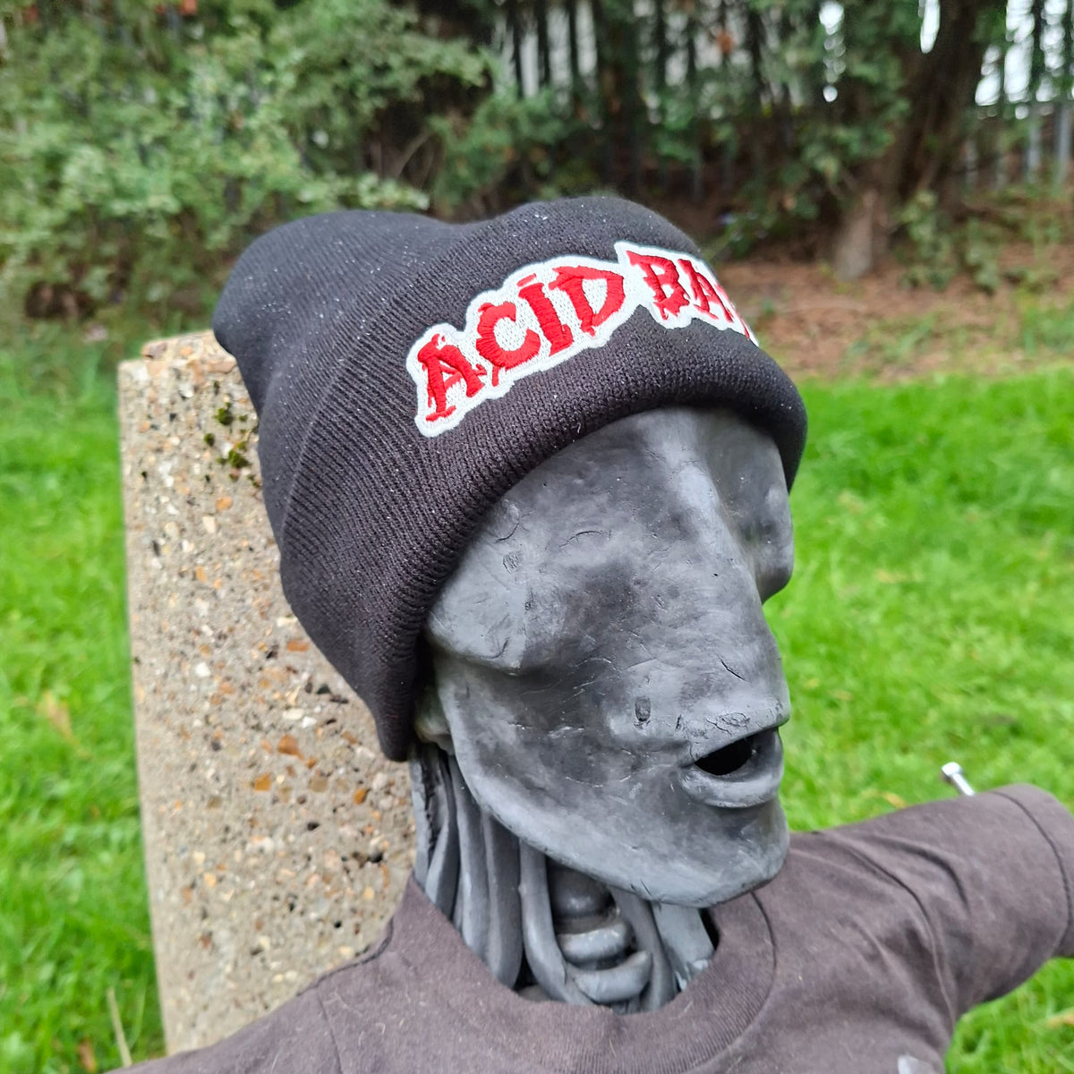 ACID BATH - (Glow in the Dark) Logo - (Black) Beanie