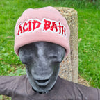 ACID BATH - (Glow in the Dark) Logo - (Pink) Beanie