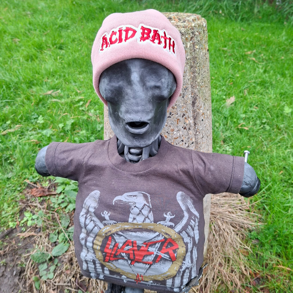 ACID BATH - (Glow in the Dark) Logo - (Pink) Beanie