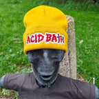 ACID BATH - (Glow in the Dark) Logo - (Mustard Yellow) Beanie