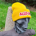 ACID BATH - (Glow in the Dark) Logo - (Mustard Yellow) Beanie