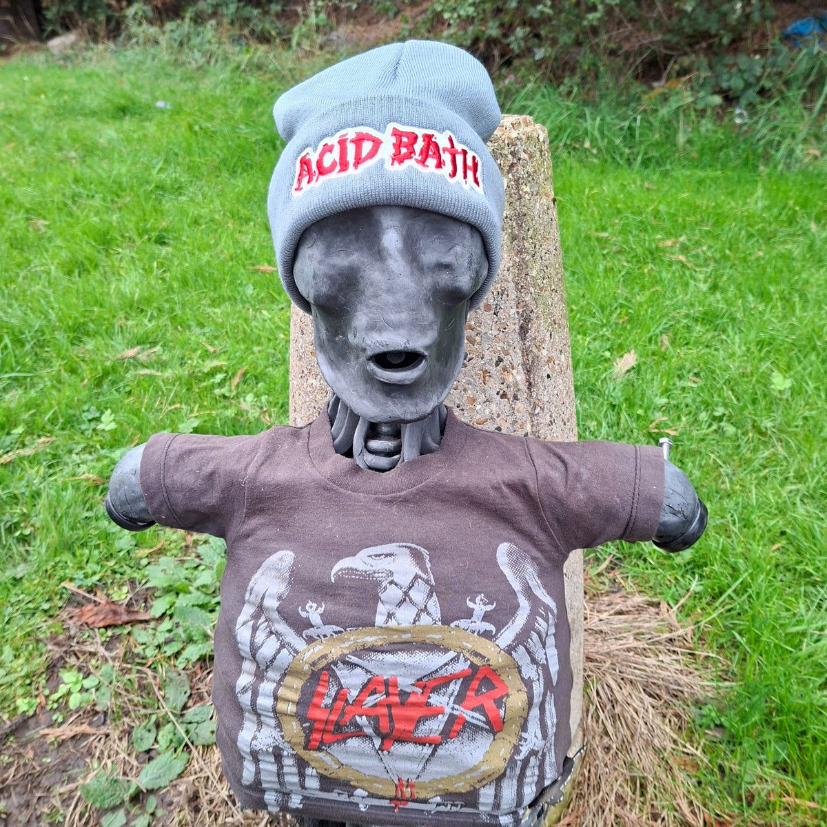 ACID BATH - (Glow in the Dark) Logo - (Grey) Beanie