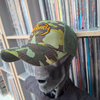 OBITUARY - (Orange) Logo - GREEN CAMO TRUCKER CAP