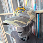 OBITUARY - (Orange) Logo - GREEN CAMO DAD CAP
