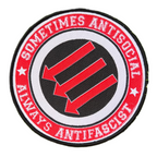 SOMETIMES ANTISOCIAL ALWAYS ANTIFASCIST - Woven Patch