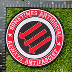SOMETIMES ANTISOCIAL ALWAYS ANTIFASCIST - Woven Patch