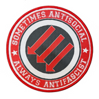 SOMETIMES ANTISOCIAL ALWAYS ANTIFASCIST - Woven Patch