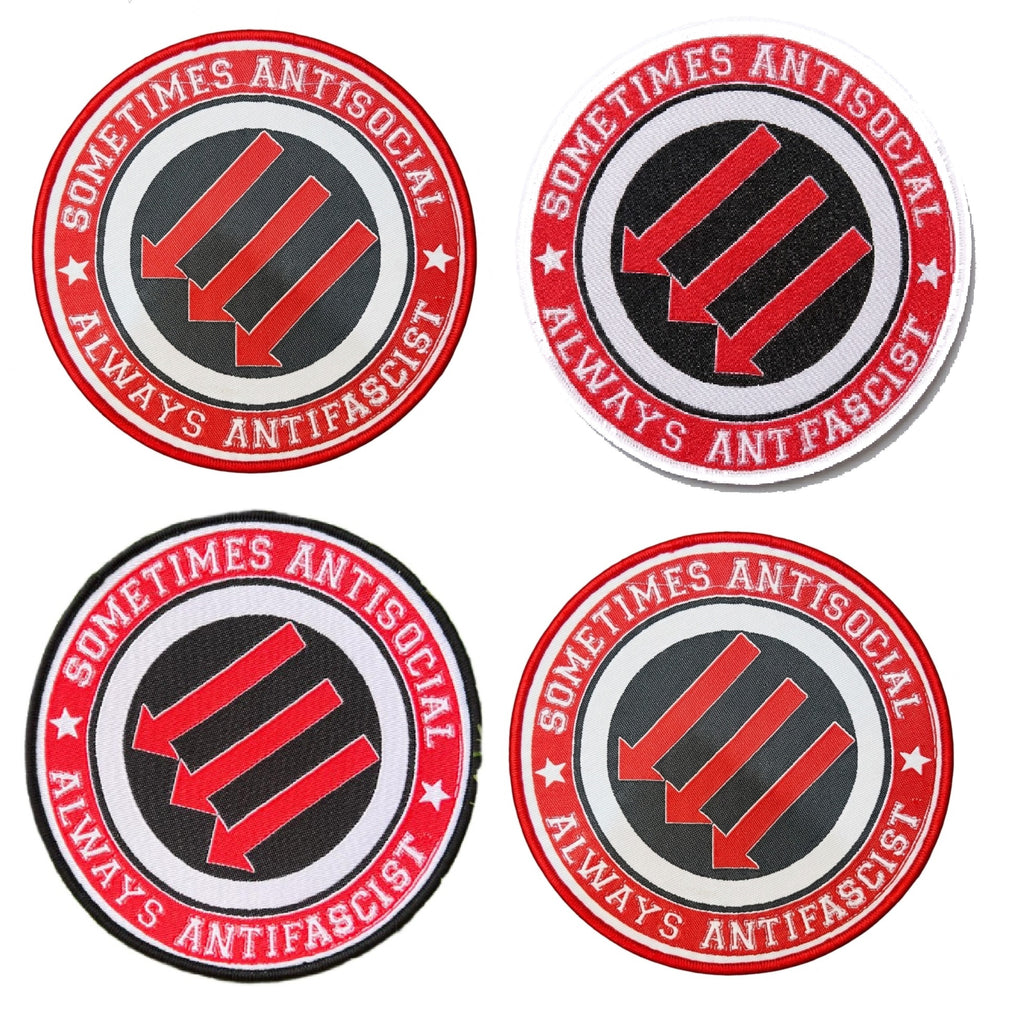 SOMETIMES ANTISOCIAL ALWAYS ANTIFASCIST - Woven Patch