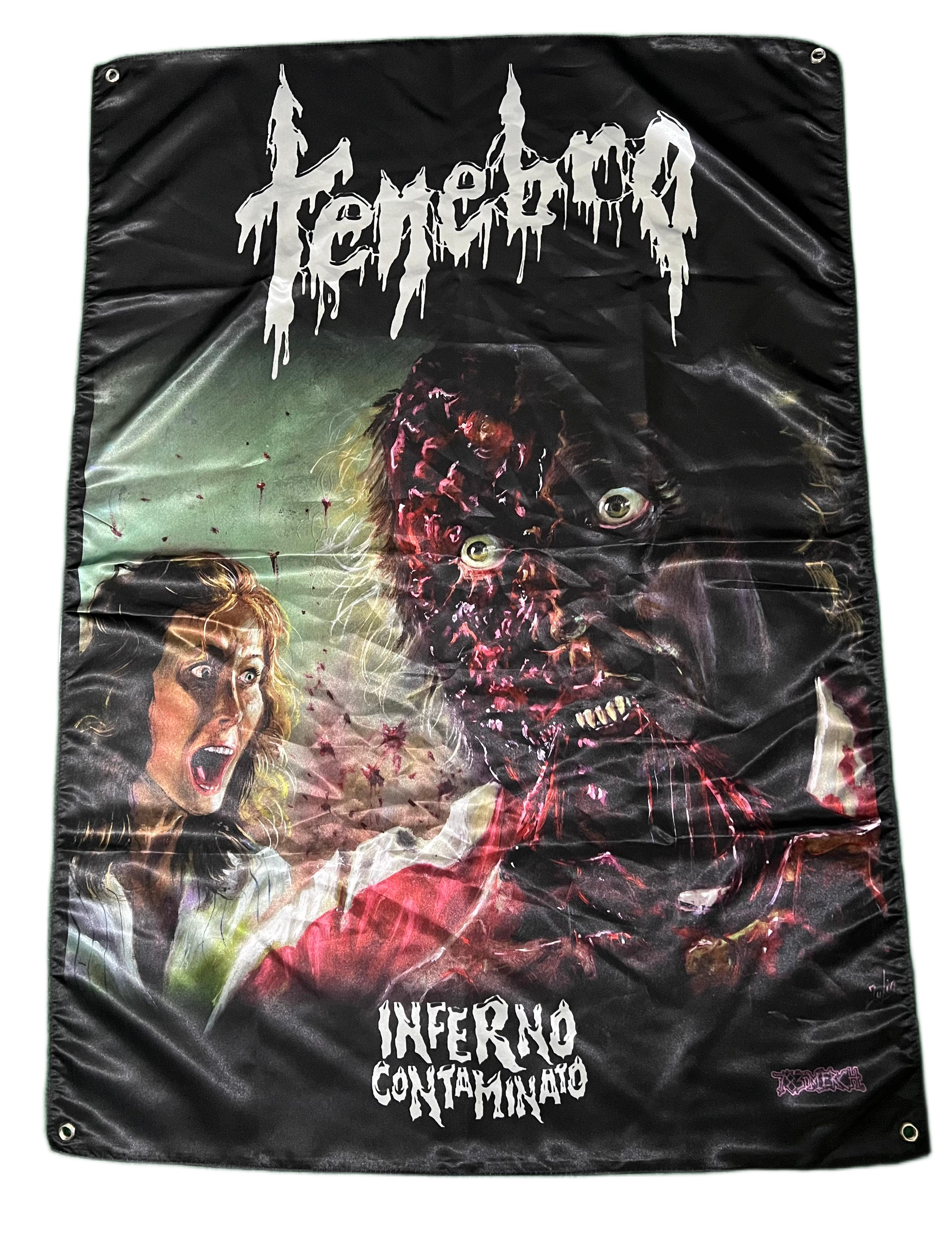 TENEBRO - Inferno Contaminato - Wall Flag / Textile Poster